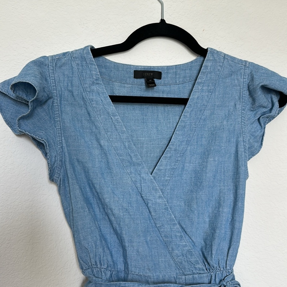 J Crew Denim Top - Picture 3 of 5